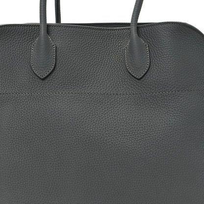 The Row Matte Grained Calfskin Soft Margaux 15 Grey 7 of 9