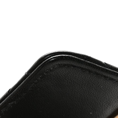 Chanel Lambskin Quilted Pearl Crush Phone Holder With Chain Black 13 of 13