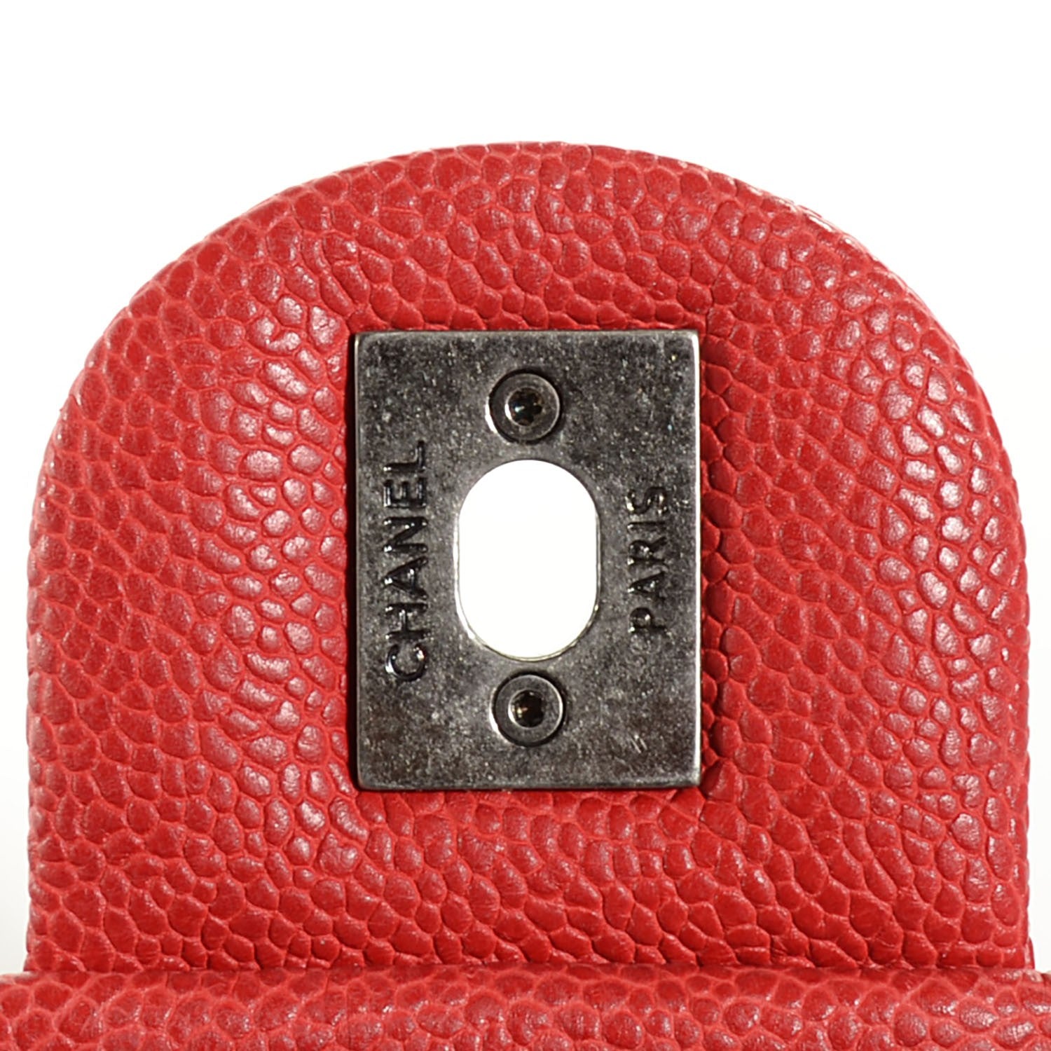 Chanel Caviar Quilted Mini Simply CC Flap Red 9 of 9