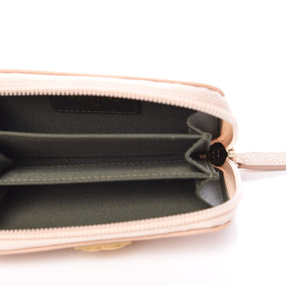 Chanel Caviar Quilted Boy Zip Around Coin Purse Wallet Beige Clair 5 of 8