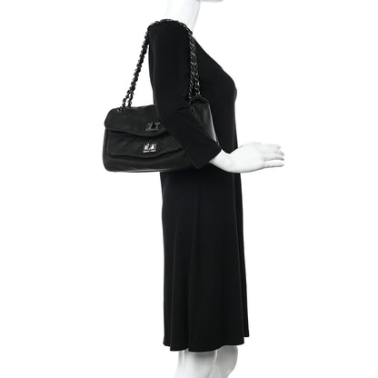 Chanel Lambskin Quilted Large Mademoiselle Double Flap Black 2 of 16