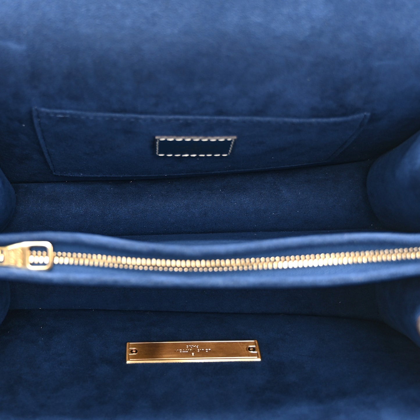 Denim Monogram Jacquard Dauphine MM Bleu