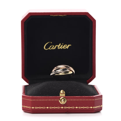 Cartier 18K Pink Yellow White Gold Classic Trinity Ring 56 7.5 6 of 6