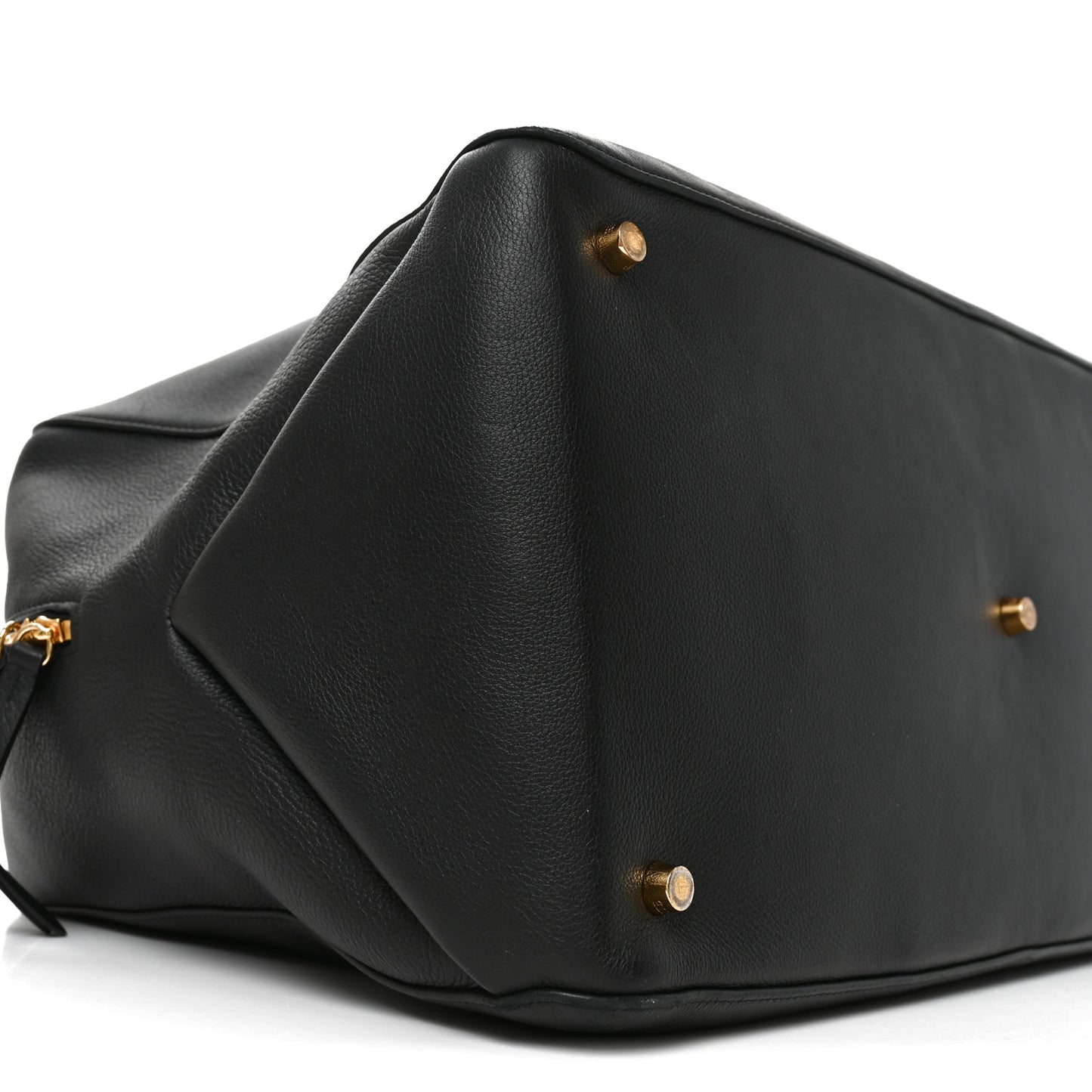 Pebbled Calfskin Large Maeve Weekender Bag Black
