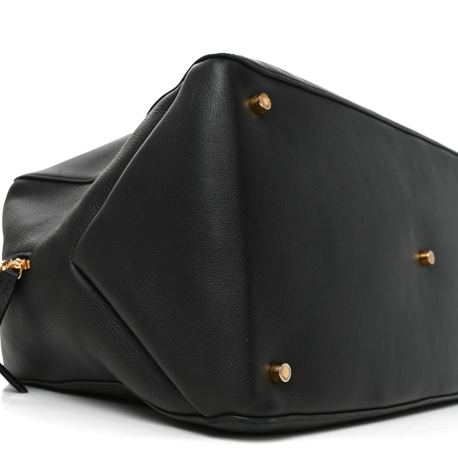 Khaite Pebbled Calfskin Large Maeve Weekender Bag Black 8 of 9