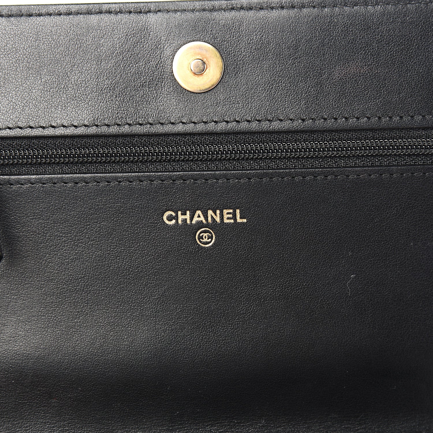 Chanel Caviar Quilted Boy Wallet On Chain WOC Black 5 of 14
