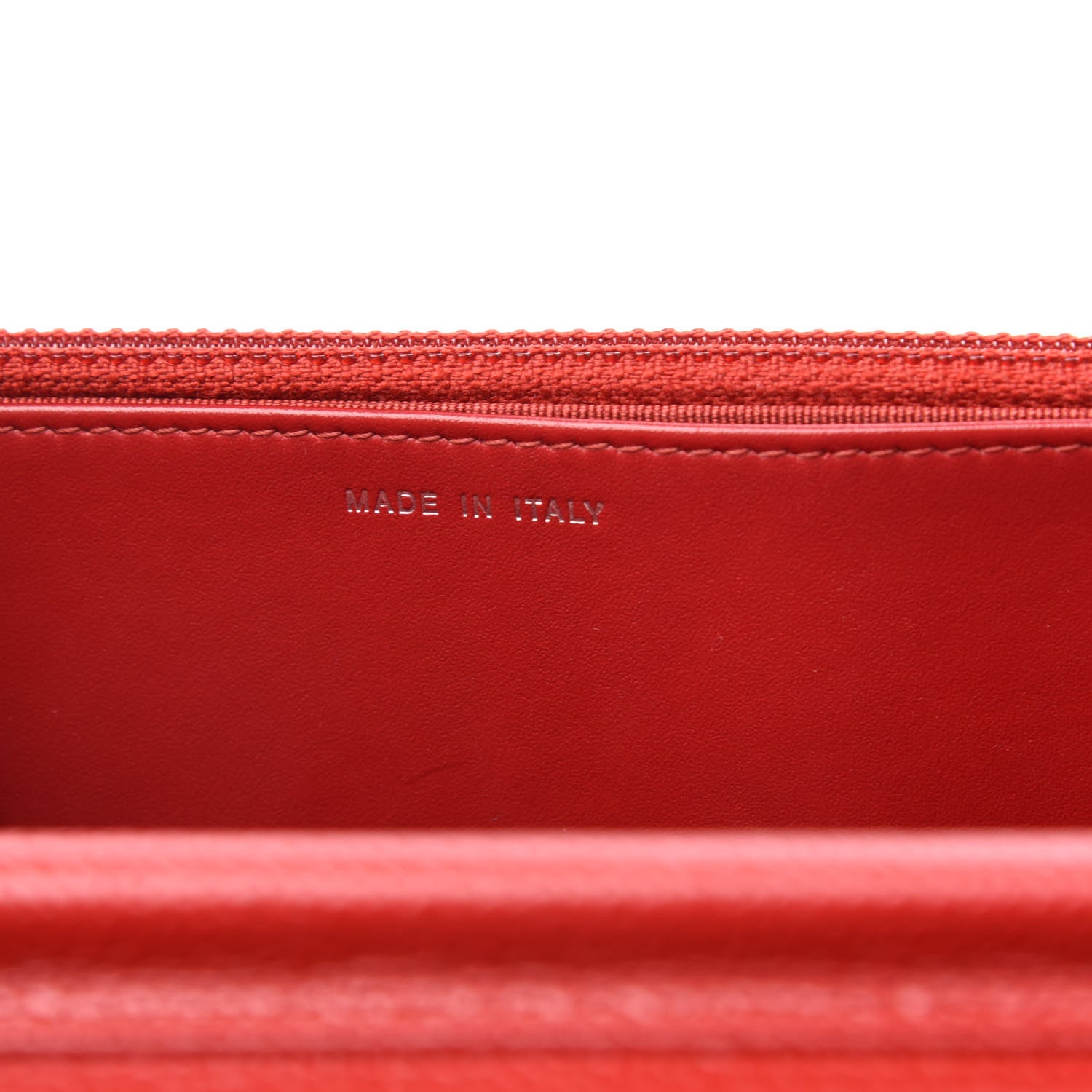 Chanel Caviar Quilted Wallet on Chain WOC Red 7 of 12