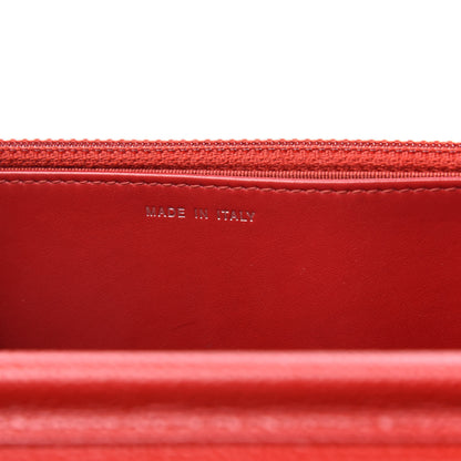 Chanel Caviar Quilted Wallet on Chain WOC Red 7 of 12