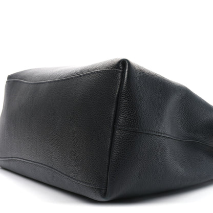Prada Vitello Phenix Embossed Logo Hobo Black 9 of 9