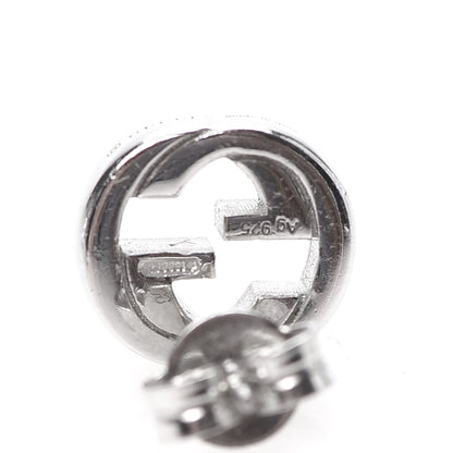 Gucci Sterling Silver Interlocking GG Stud Earrings 4 of 5