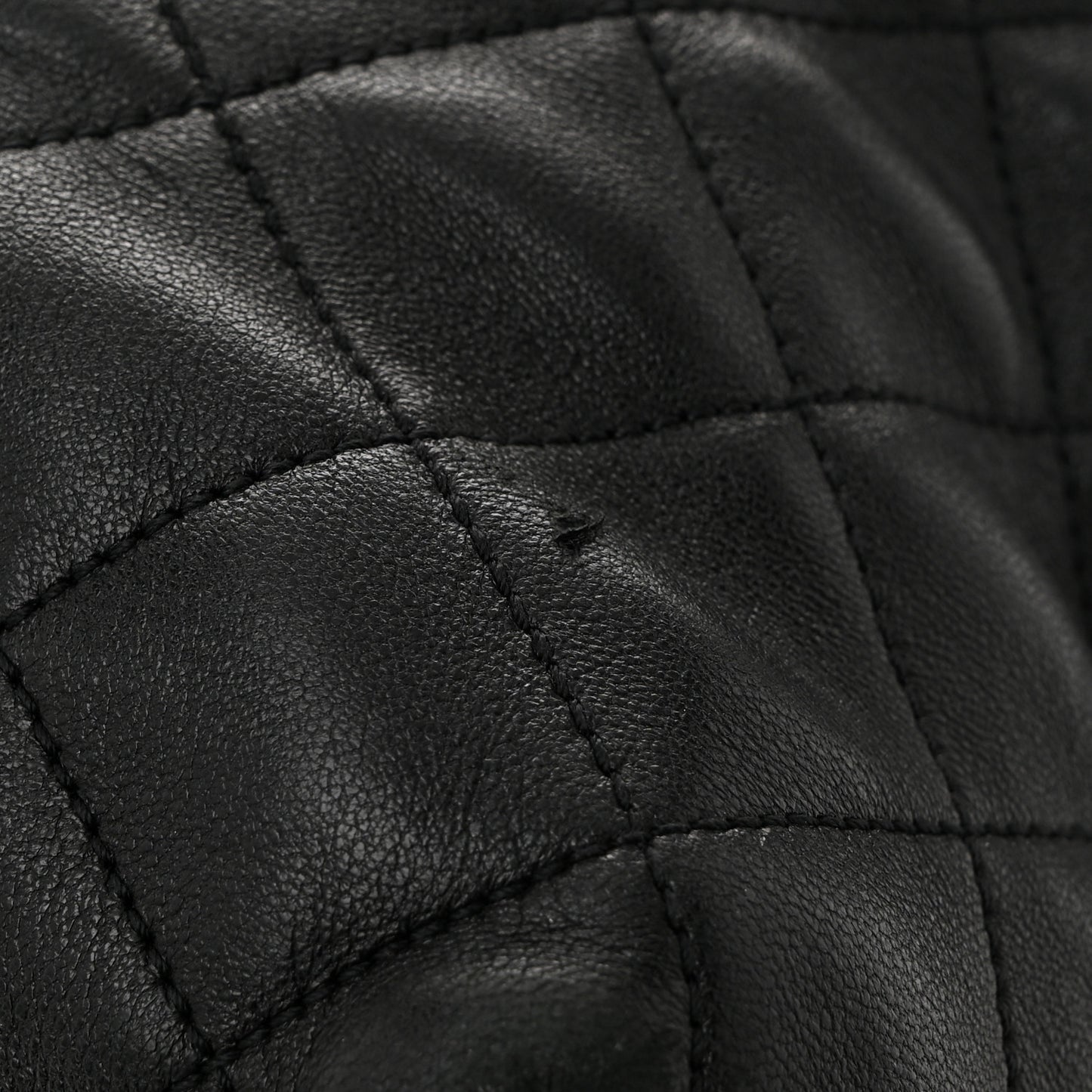 Lambskin Quilted Maxi Icare Shopping Tote Black