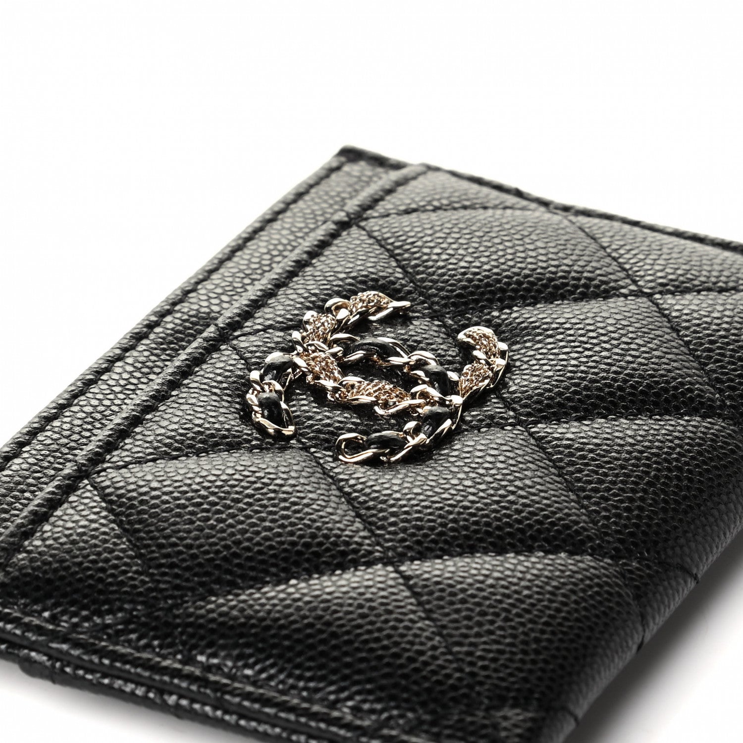 Chanel Caviar Quilted French New Wave Card Holder Black 5 of 5