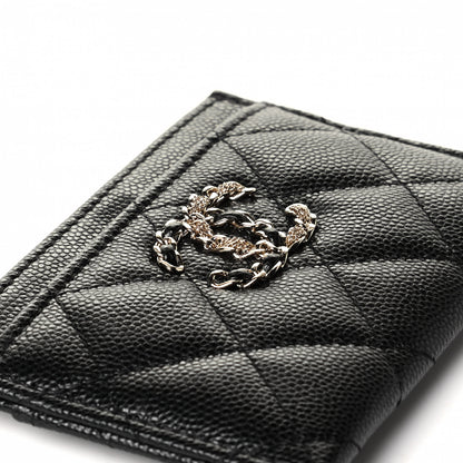 Chanel Caviar Quilted French New Wave Card Holder Black 5 of 5