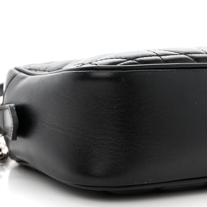 Gucci Calfskin Matelasse Aria Small GG Marmont Chain Shoulder Bag Black 10 of 13