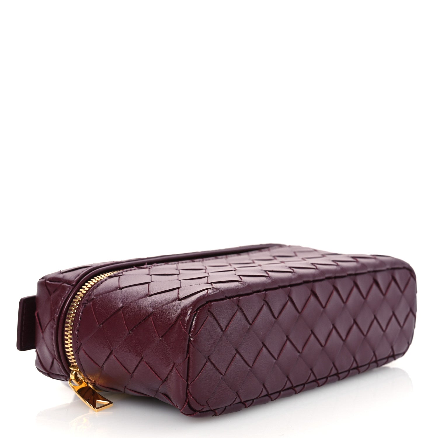 Bottega Veneta Calfskin Intrecciato Bang Bang Vanity Case Mahogany 4 of 12