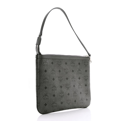 MCM Visetos Liz Shopper Tote Pouch Grey 3 of 6