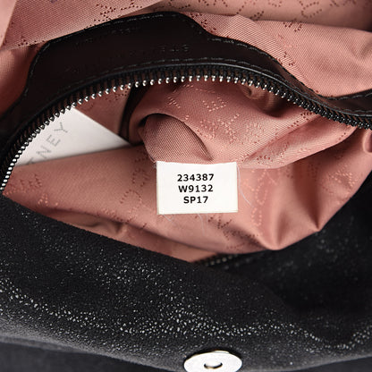 Stella McCartney Shaggy Deer Falabella Fold Over Tote Black 7 of 10