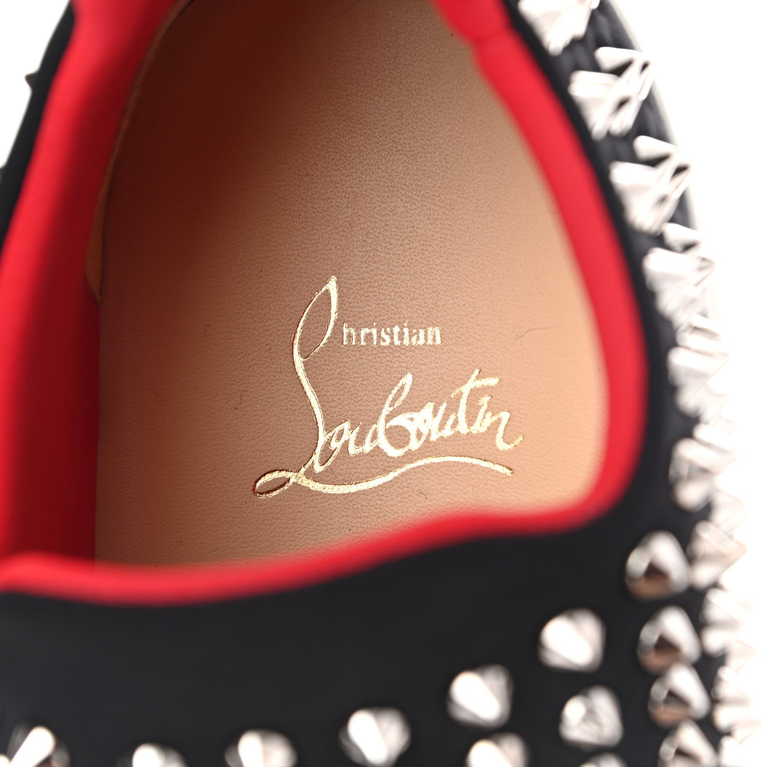 Christian Louboutin Neoprene Spike Sock Donna Flat Sneakers 39.5 Black 7 of 9
