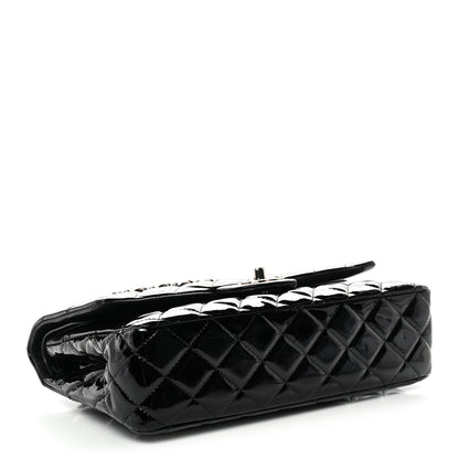 Chanel Patent Quilted Medium Double Flap Black 4 of 14