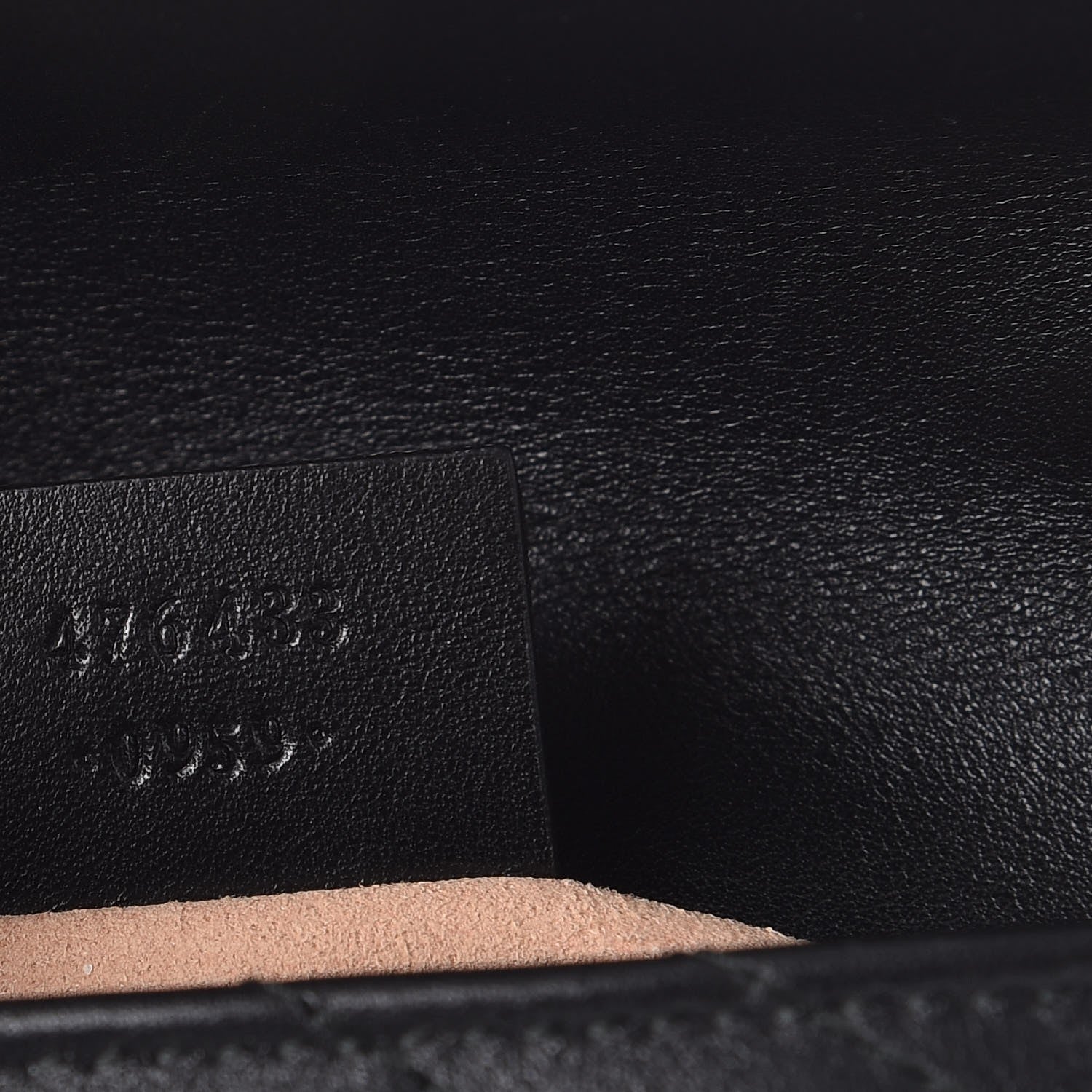 Gucci Calfskin Matelasse Super Mini GG Marmont Shoulder Bag Black 9 of 10