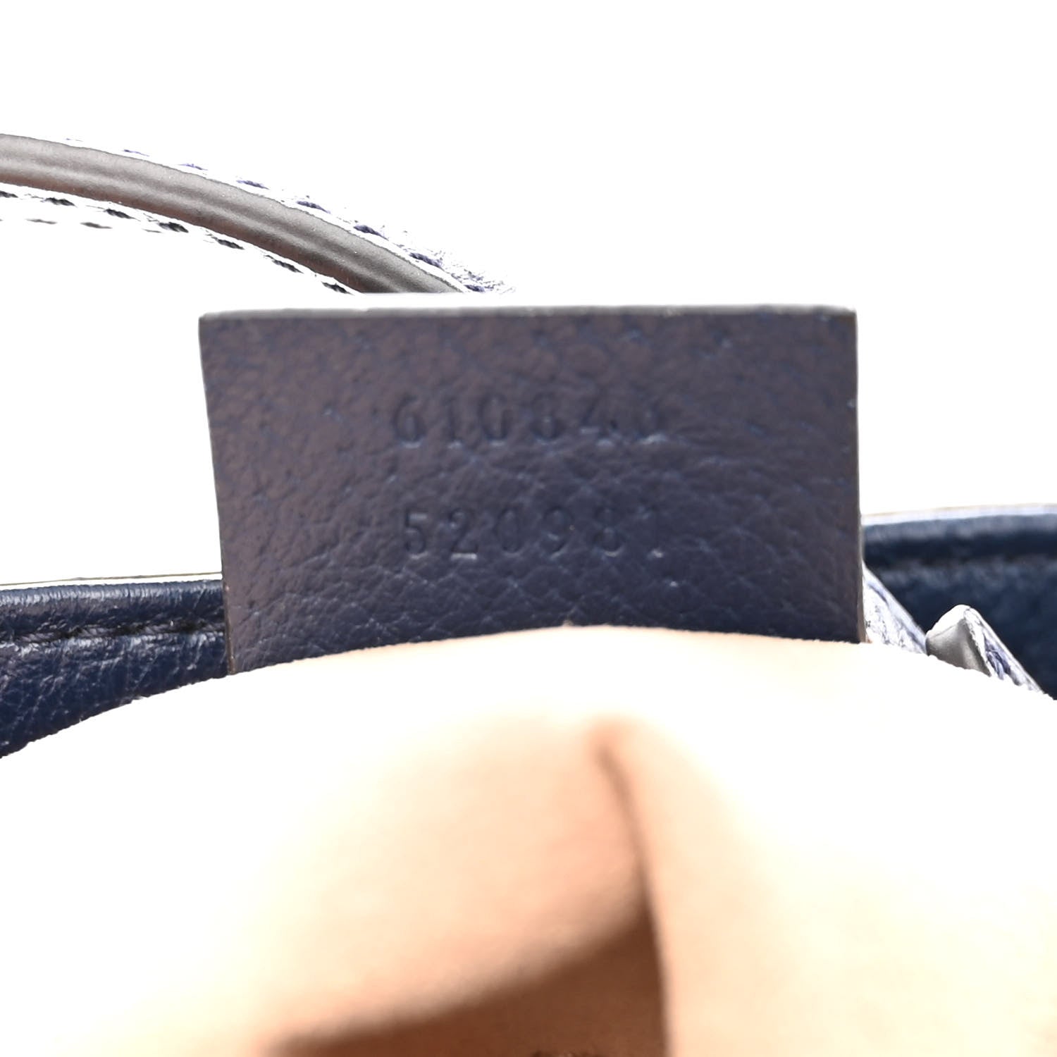Gucci Soft Textured Calfskin Web Small Ophidia Bucket Bag Blue Agata 7 of 10