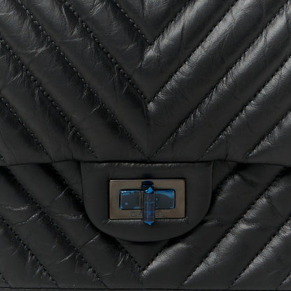 Chanel Aged Calfskin Chevron Quilted 2.55 Reissue 226 So Black 8 of 11