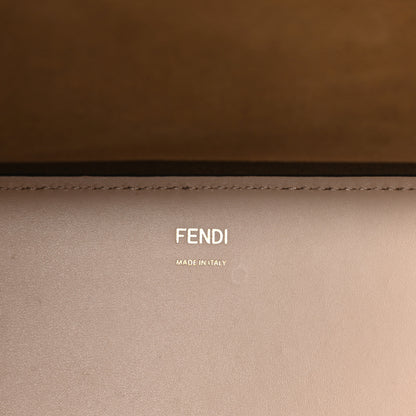 Fendi Vitello King Plexiglass Logo Embossed Large Fendi Sunshine Shopper Tote Light Rose 6 of 9