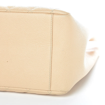 Chanel Caviar Quilted Grand Shopping Tote GST Beige Clair 22 of 23