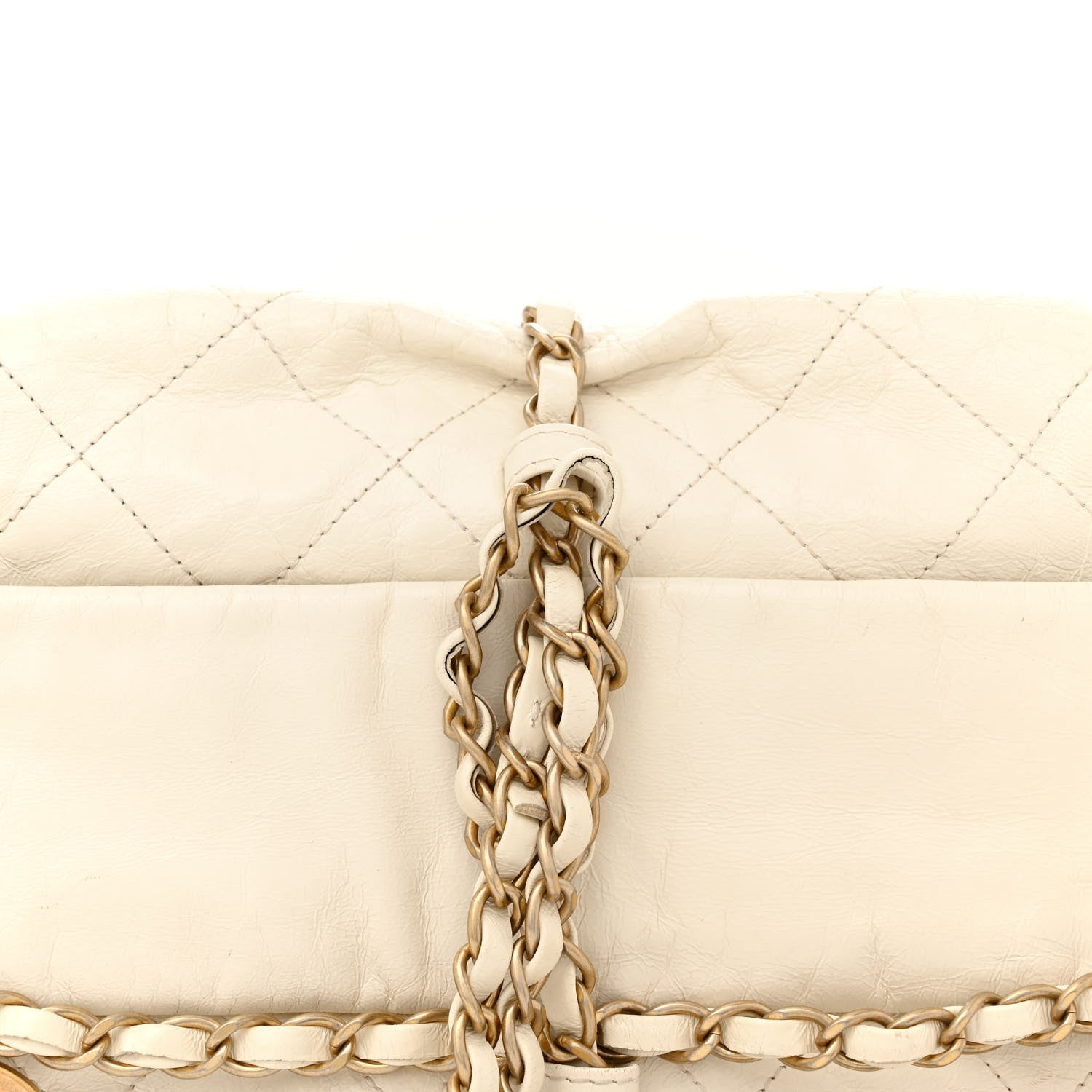Chanel Calfskin Quilted Baluchon White 9 of 13