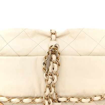Chanel Calfskin Quilted Baluchon White 9 of 13