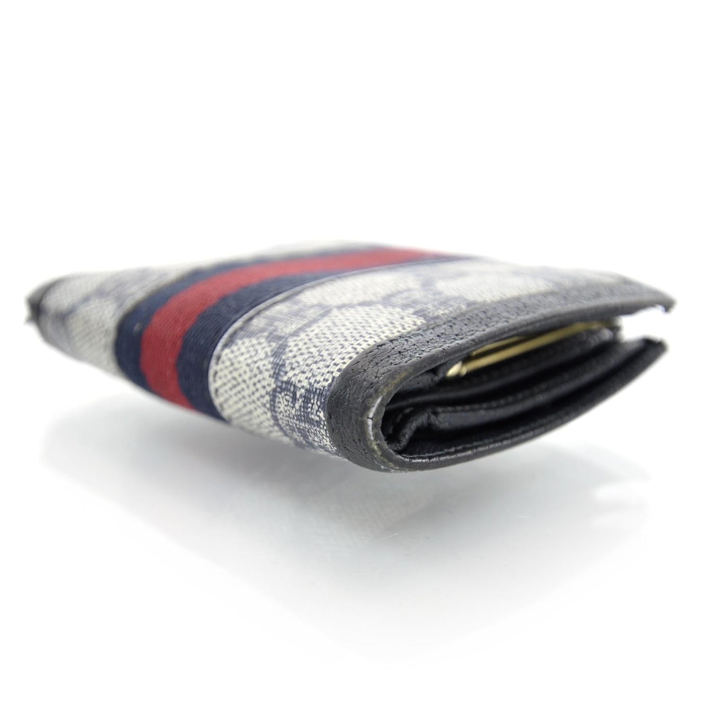 Monogram Web Compact Wallet Navy