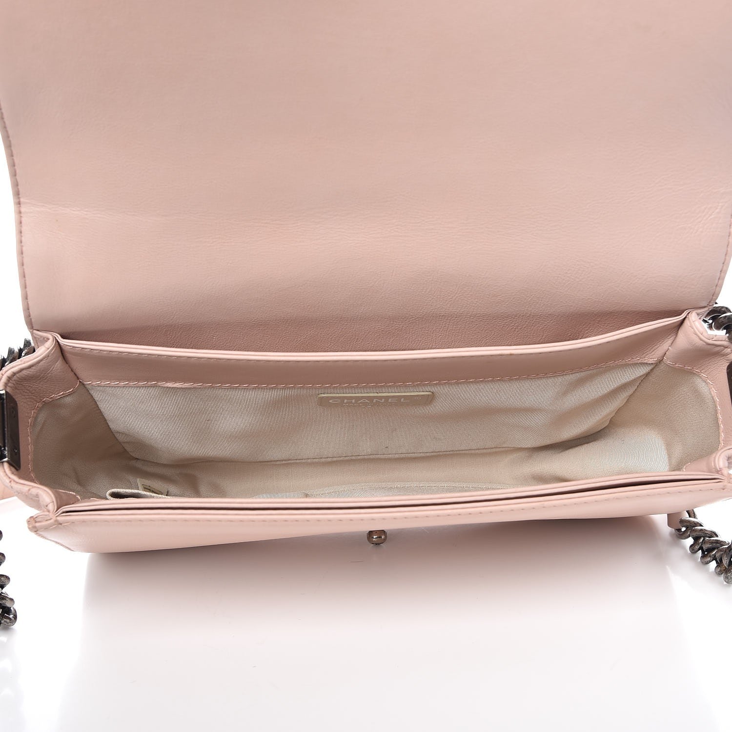 Chanel Calfskin New Medium Boy Reverso Flap Light Pink 5 of 13