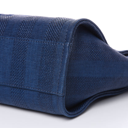 Chanel Mixed Fibers Striped Small Deauville Tote Navy Blue 10 of 10