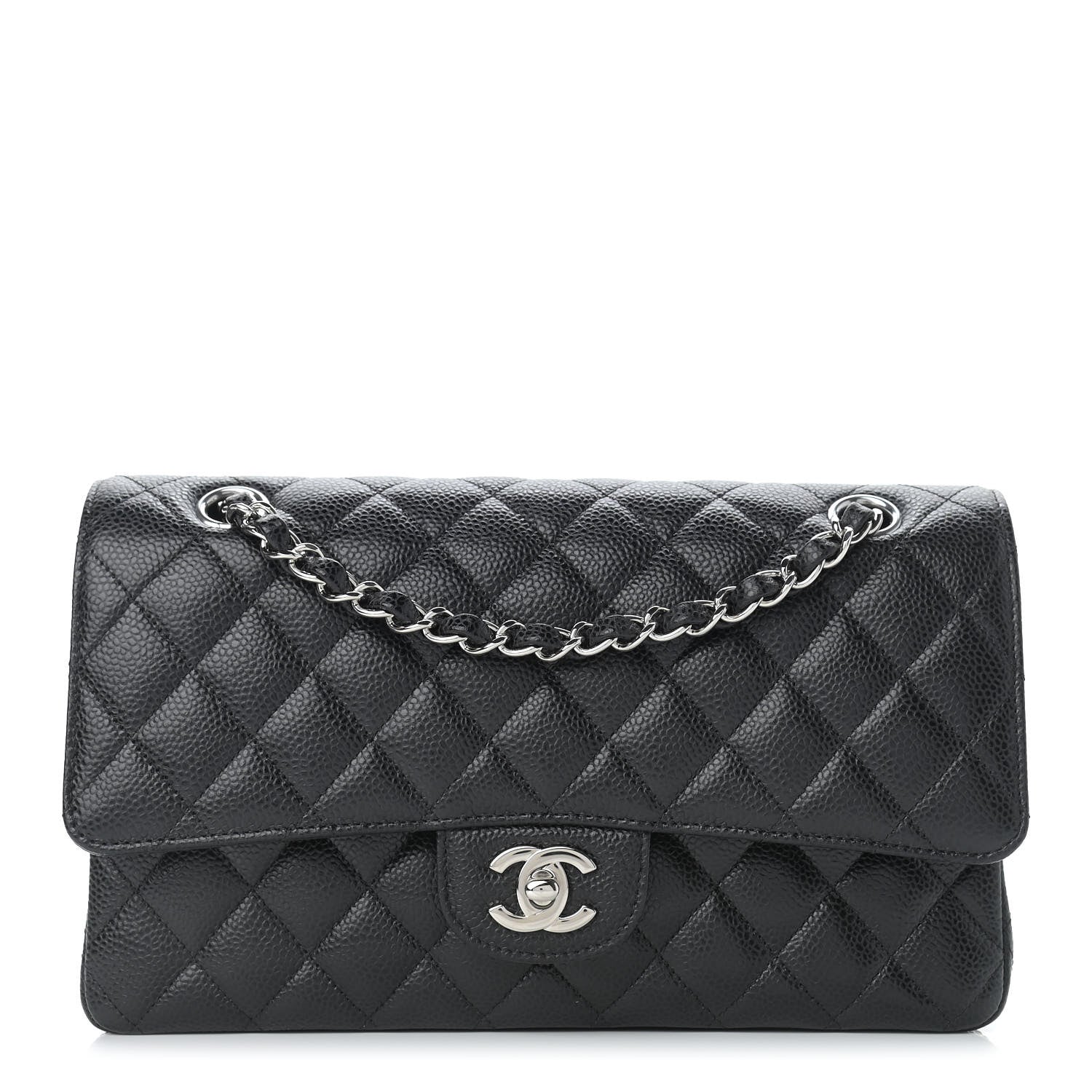 Chanel Caviar Quilted Medium Double Flap Black 1 of 8