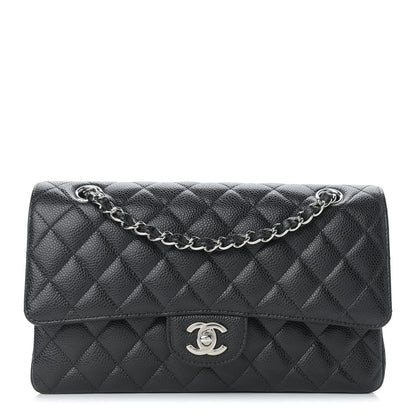 Chanel Caviar Quilted Medium Double Flap Black 1 of 8