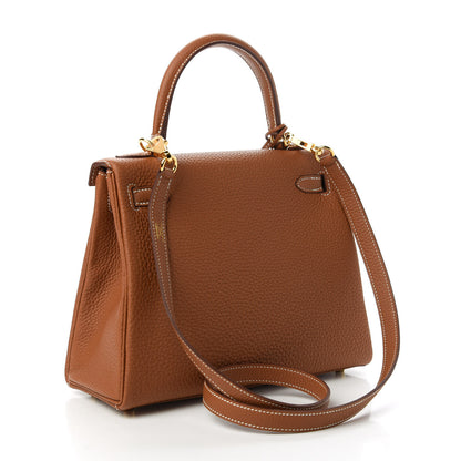 Hermes Togo Kelly Retourne 25 Gold 3 of 11
