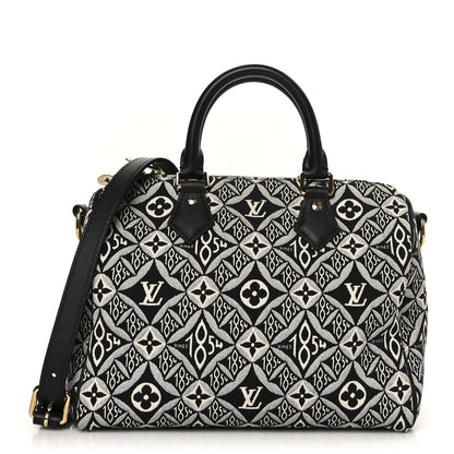 Louis Vuitton Jacquard Since 1854 Speedy Bandouliere 25 Grey 1 of 10