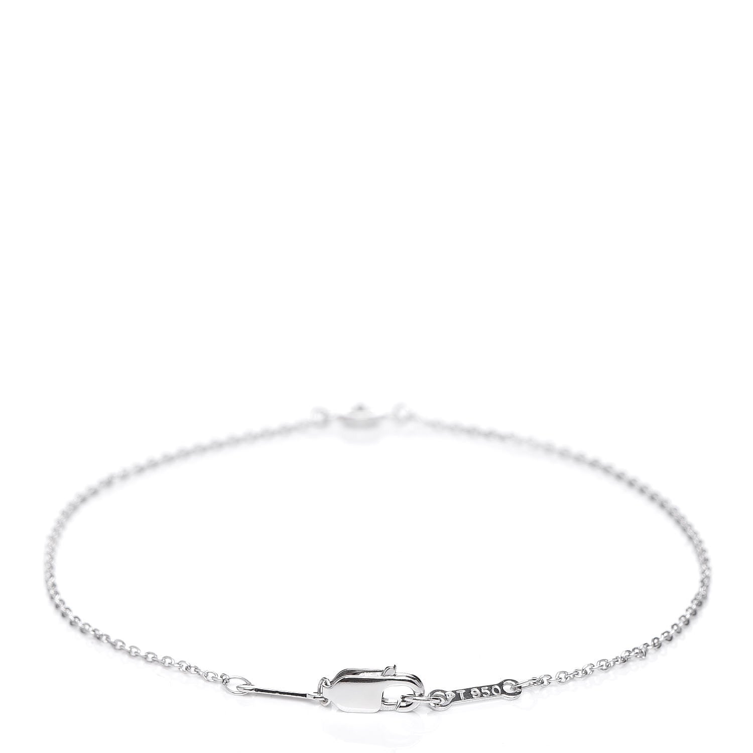Tiffany Platinum Diamond .08ct Elsa Peretti Diamonds by the Yard Bracelet 3 of 6