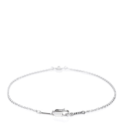 Tiffany Platinum Diamond .08ct Elsa Peretti Diamonds by the Yard Bracelet 3 of 6