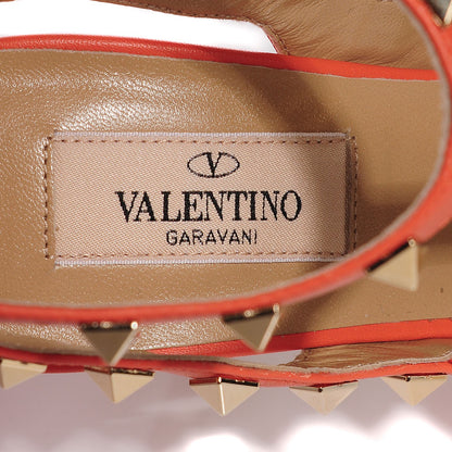 Valentino Garavani Nappa Rockstud Ankle Strap Pumps 37 Coral 7 of 8