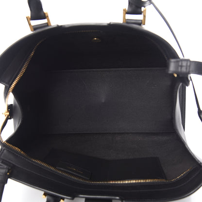 Saint Laurent Smooth Calfskin Small Monogram Cabas Black 5 of 10
