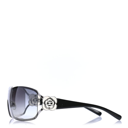 Chanel Swarovski Crystal Camellia CC Sunglasses 4164-B Black 3 of 4