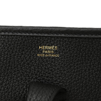 Hermes Taurillon Clemence Evelyne III PM Black 6 of 12