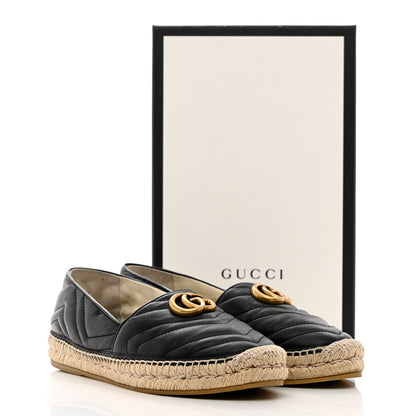 Gucci Nappa Matelasse GG Marmont Espadrilles 41 Black 14 of 14