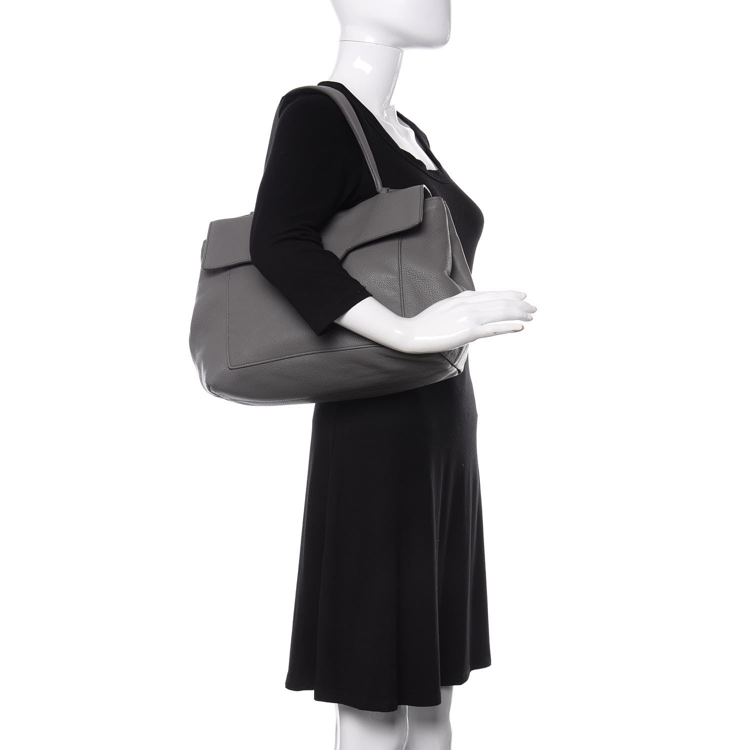 Prada Toro Top Handle Flap Satchel Marmo 2 of 12