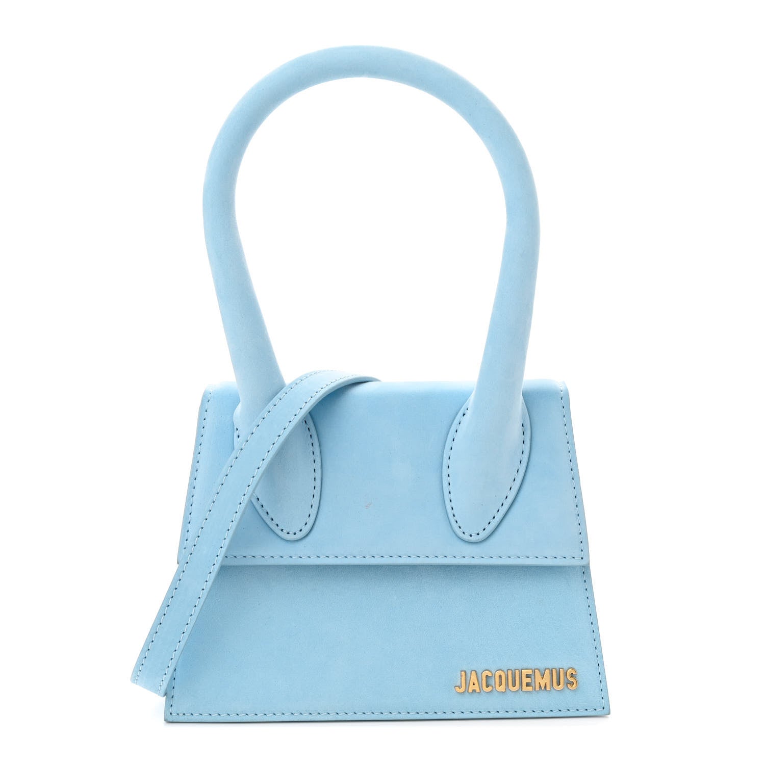 Jacquemus Nubuck Le Chiquito Moyen Light Blue 1 of 14