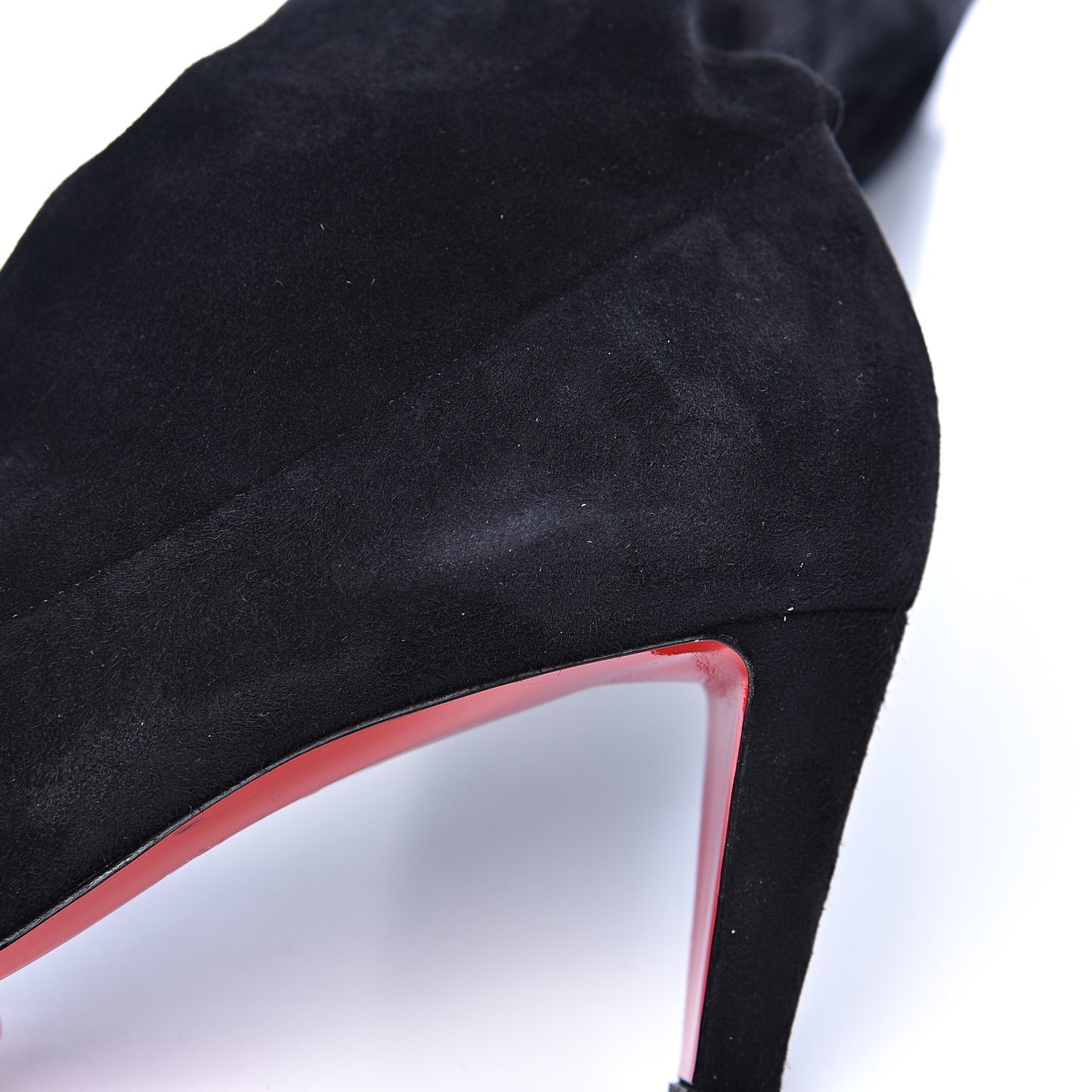 Veau Velours Alta Top 70 Over The Knee Boots 37.5 Black