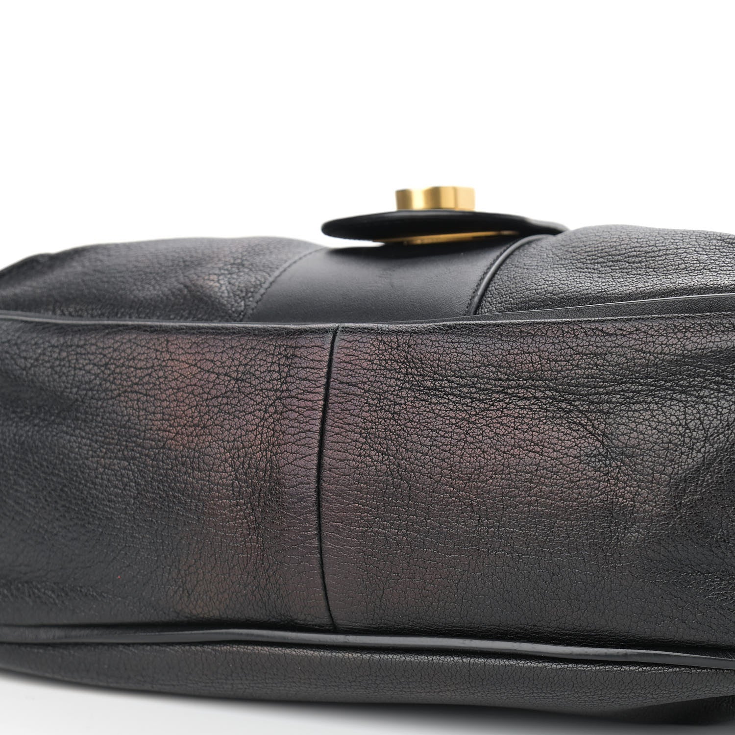 Chloe Grained Lambskin Calfskin Medium Lexa Shoulder Bag Black 10 of 12