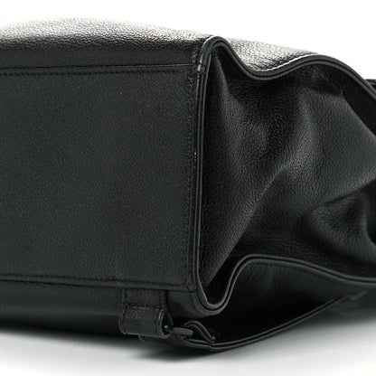 Chanel Grained Calfskin CC Backpack Black 10 of 10