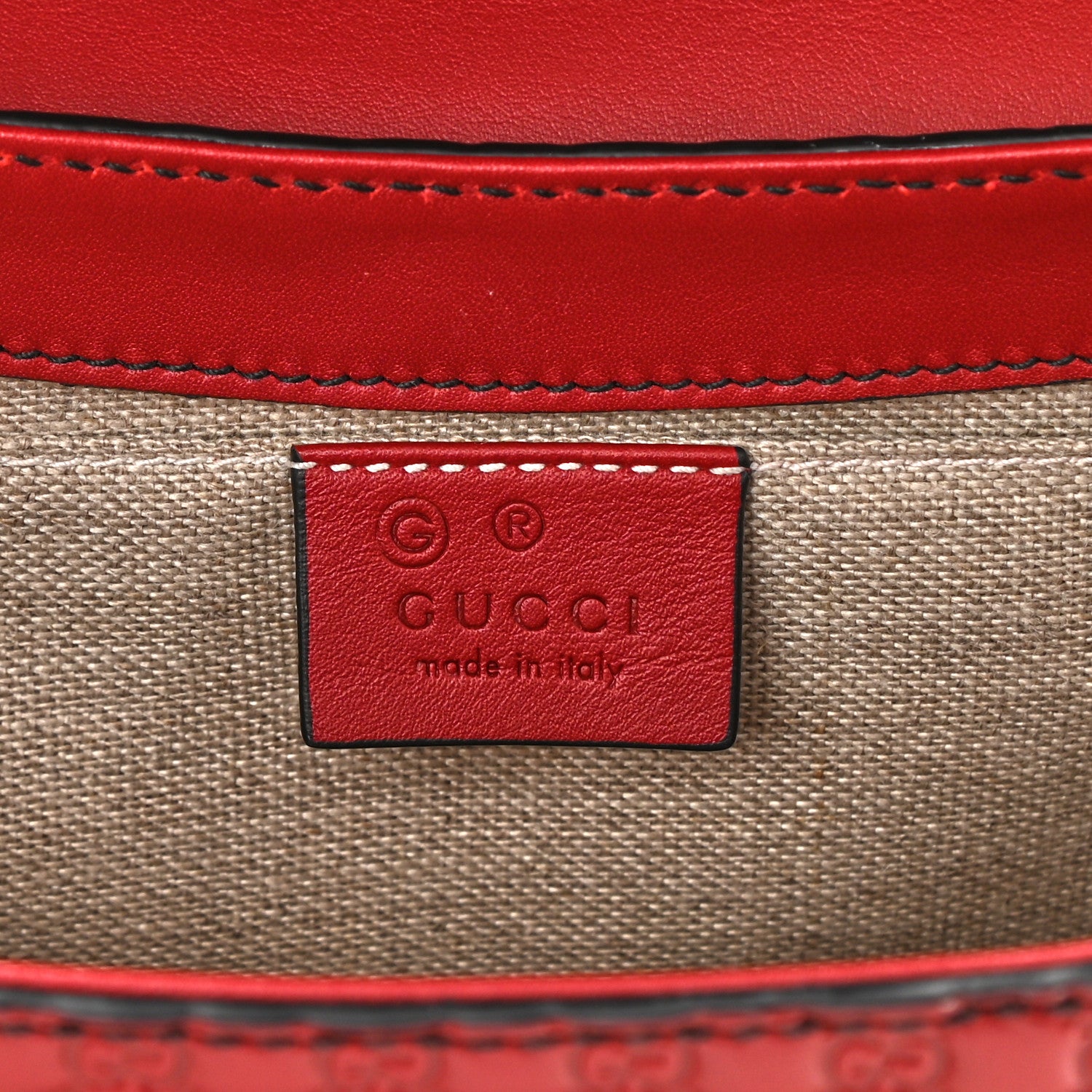 Gucci Microguccissima Medium Emily Chain Shoulder Bag Red 6 of 8